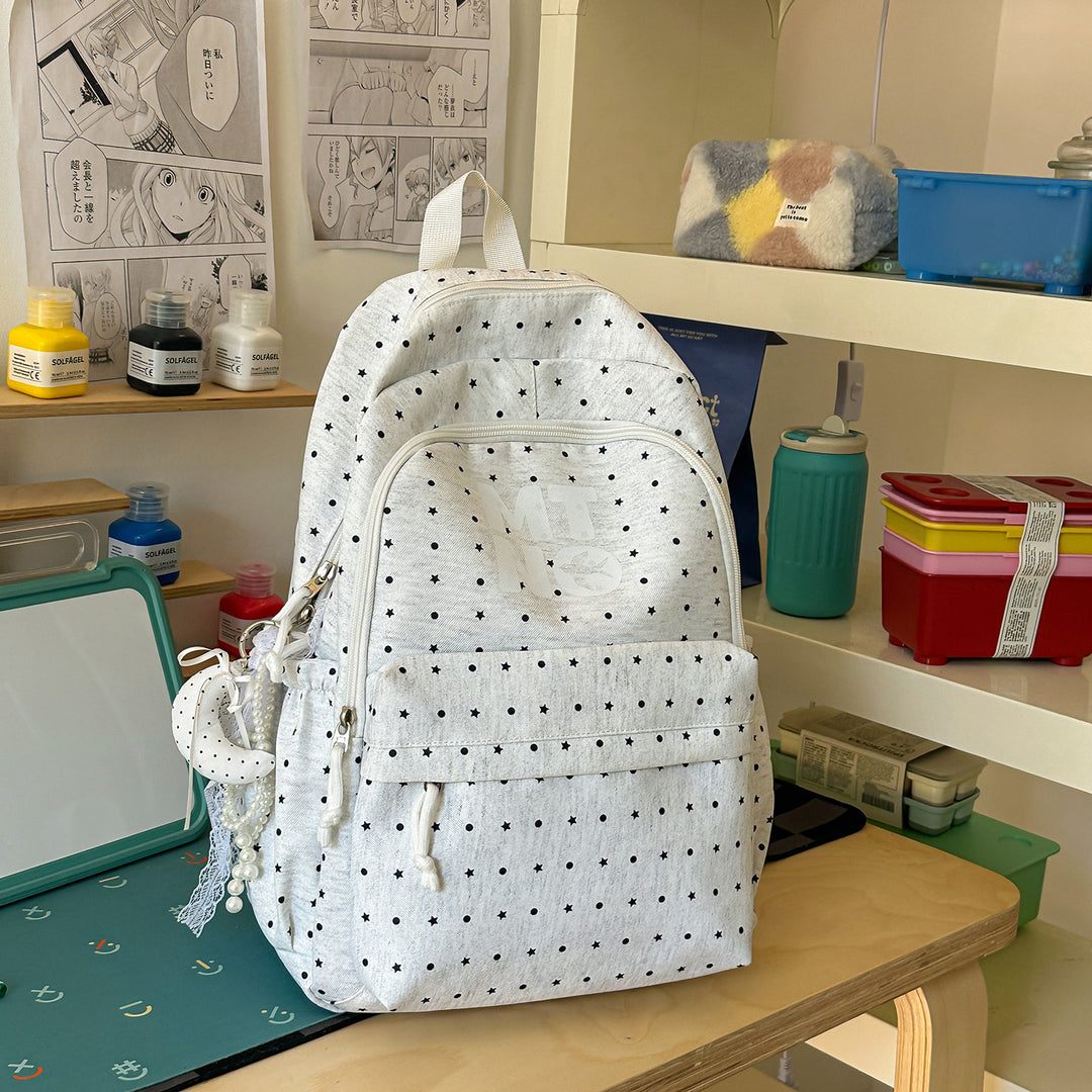 Stilvolle gepunktete Druck-Rucksack Karnz
