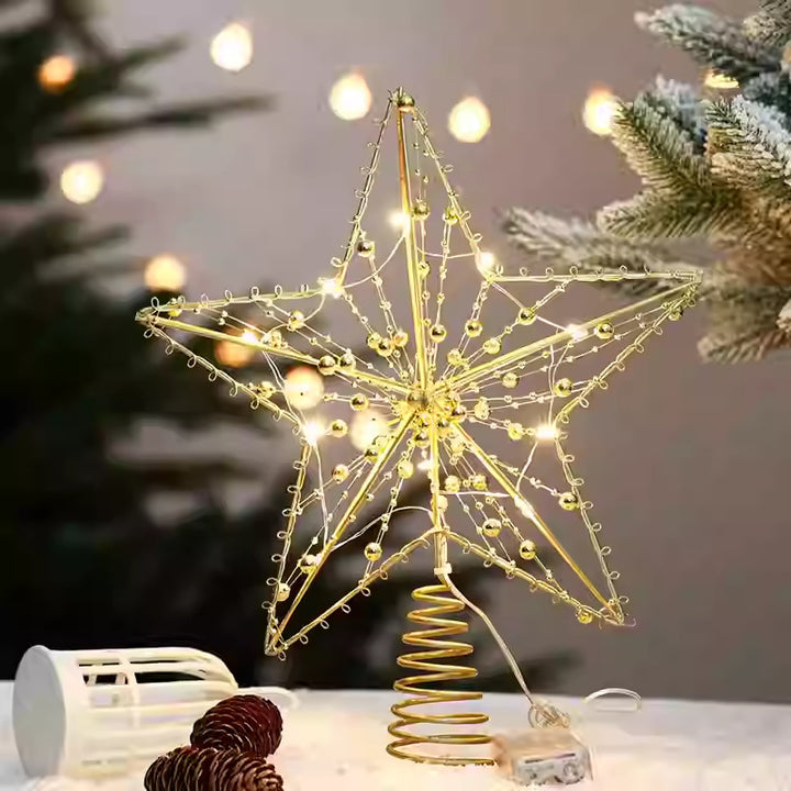 Weihnachtsbaumspitze mit LED-Beleuchtung Karnz