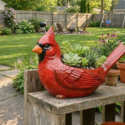 Dekorative Vogelblumentopf Karnz