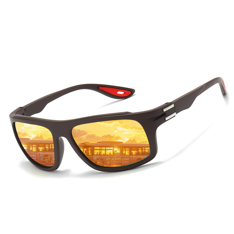 Herren Sportliche Sonnenbrille mit polarisierten Gläsern und stoßfestem Rahmen Karnz