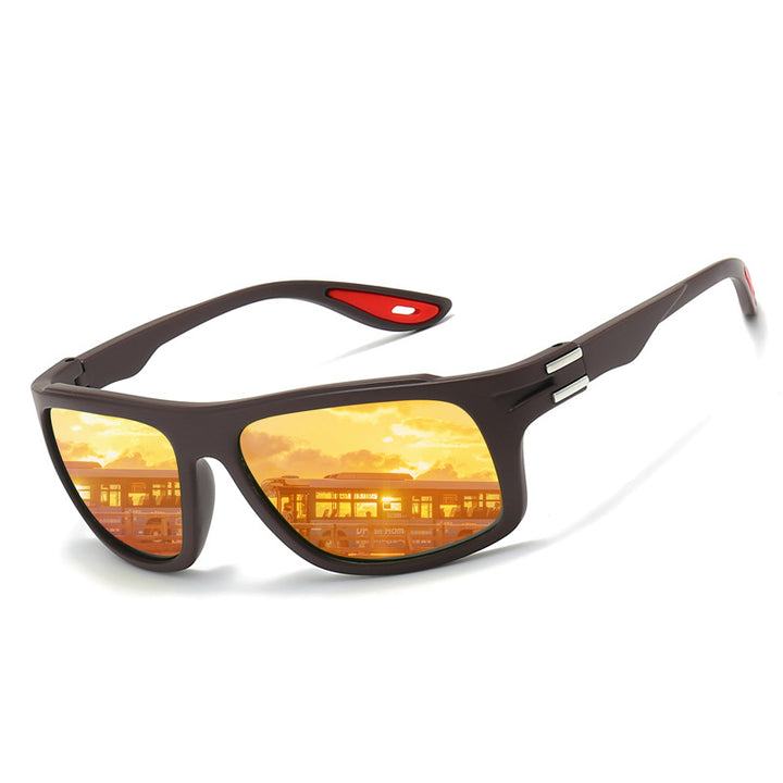 Herren Sportliche Sonnenbrille mit polarisierten Gläsern und stoßfestem Rahmen Karnz