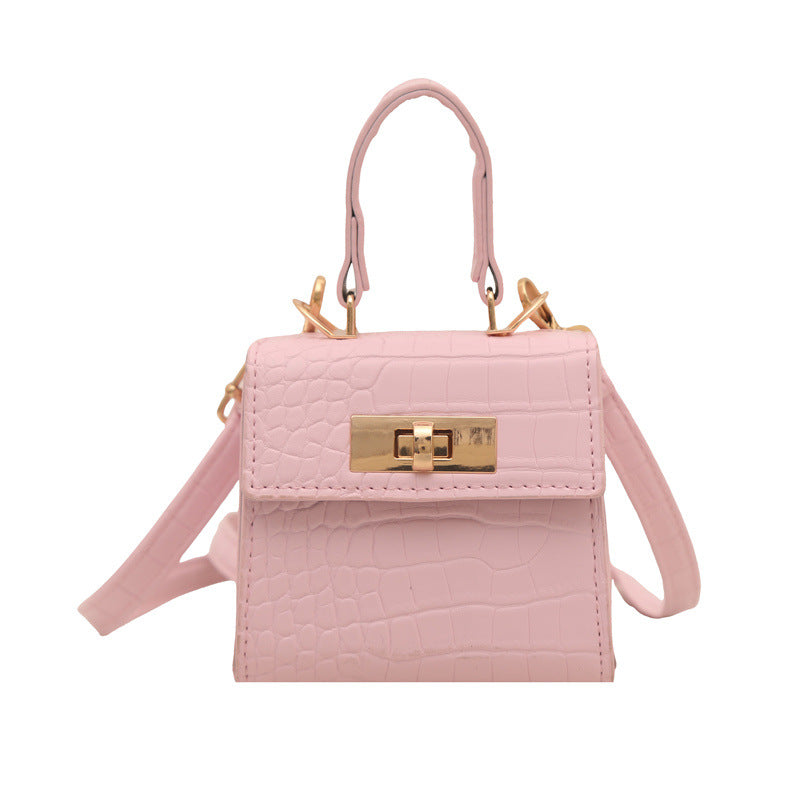Elegante Kroko-Prägung Handtasche