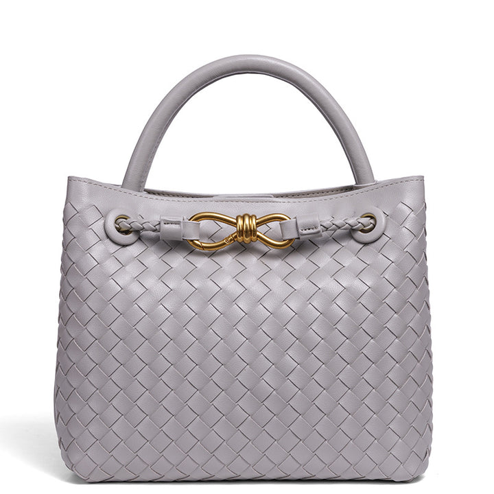 Elegante geflochtene Leder-Tasche Karnz