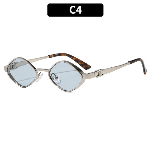 Chic geometrische Metallrahmen-Sonnenbrillen