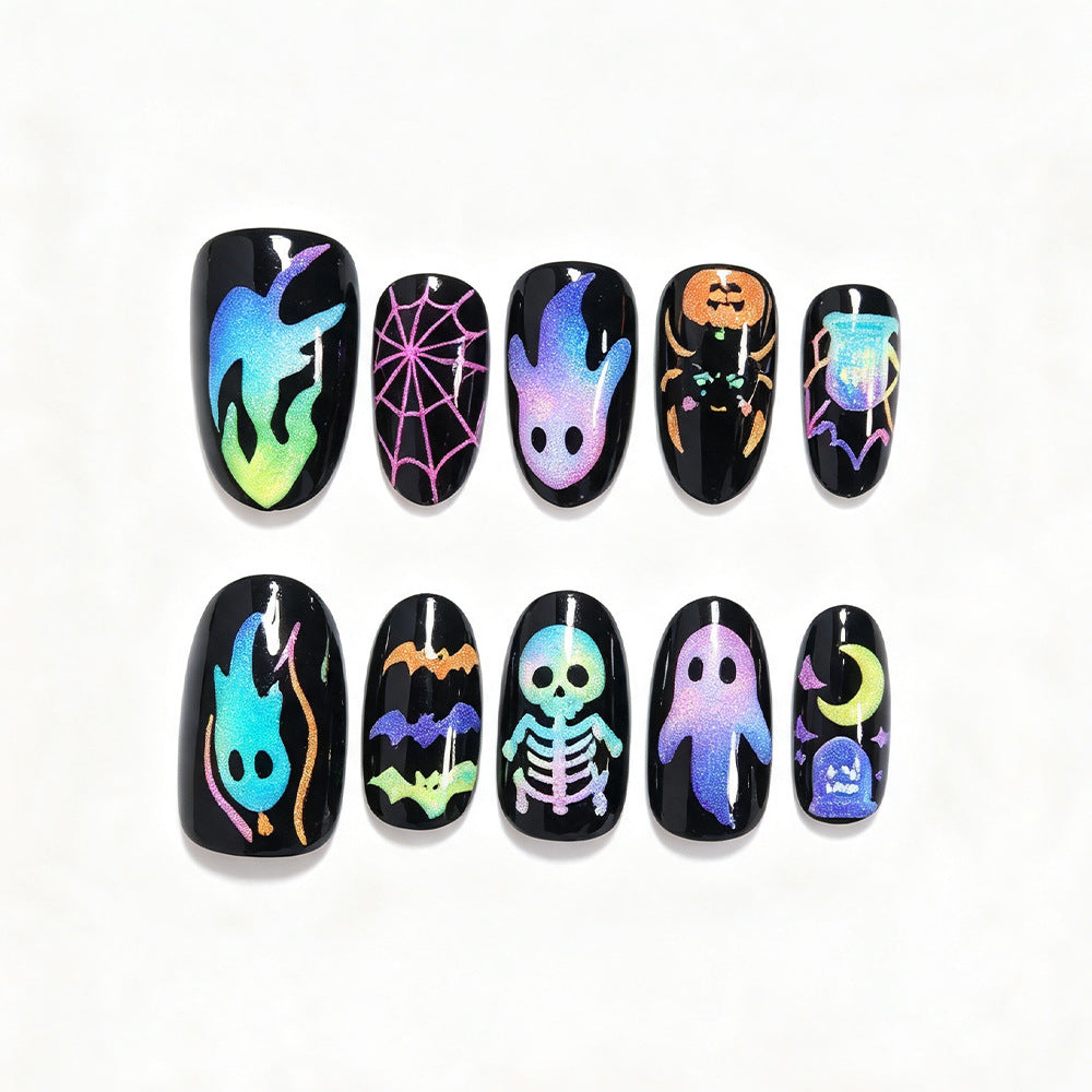 Gruseliges Themen Press-On Nail Art Set Karnz