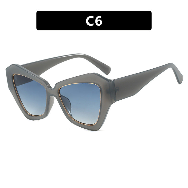 Damen trendy Cat-Eye Sonnenbrille mit elegantem Rahmen und UV-Schutz Karnz