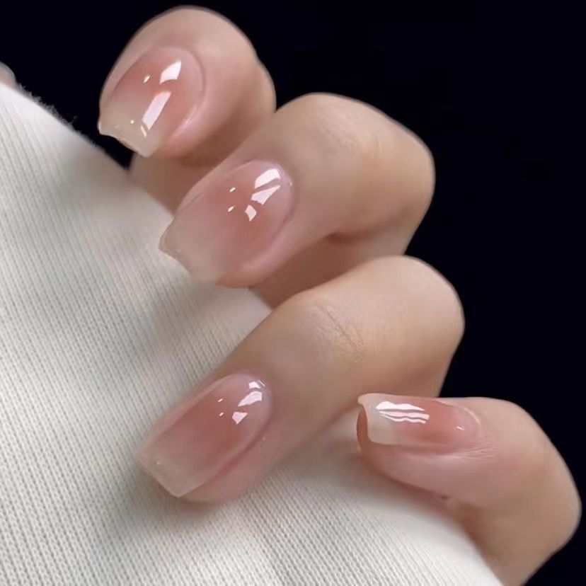 Ombre Stiletto Druck-Nägel