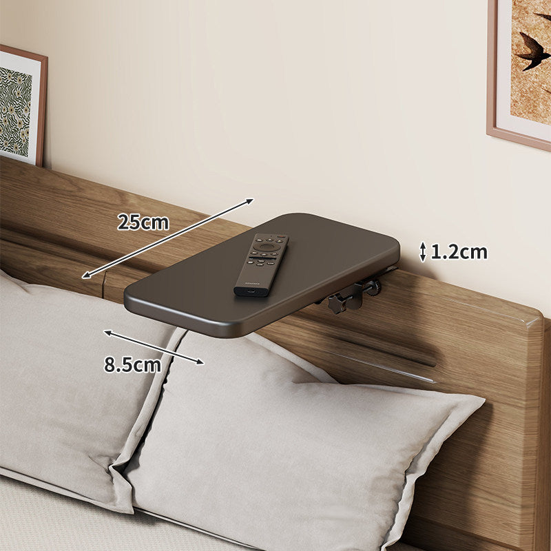 Slim Floating Kopfteil Nachttischregal mit ultra-dünnem Profil und abgerundeten Ecken