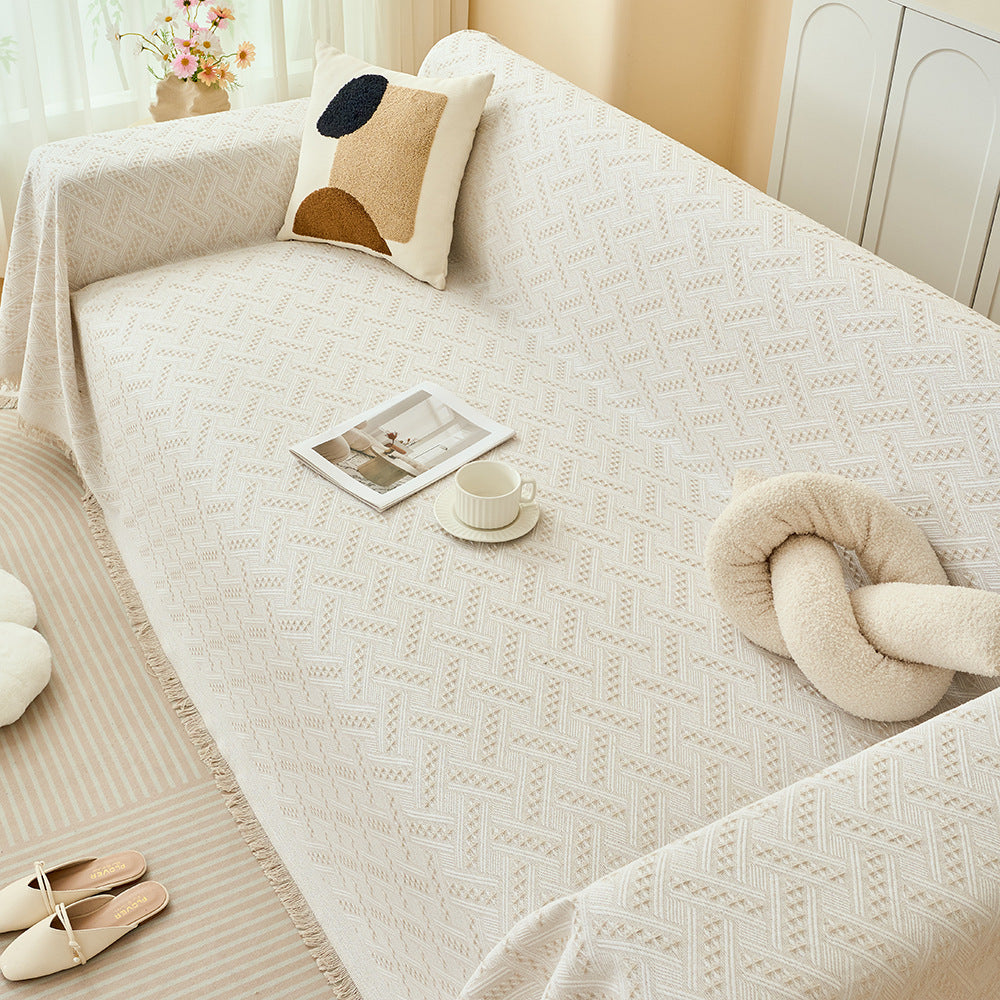 Strukturierte gewebte Sofa-Wurfdecke