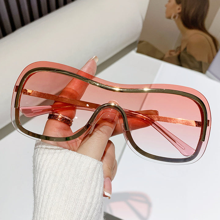 Damen Oversized Fashion Sonnenbrille Karnz