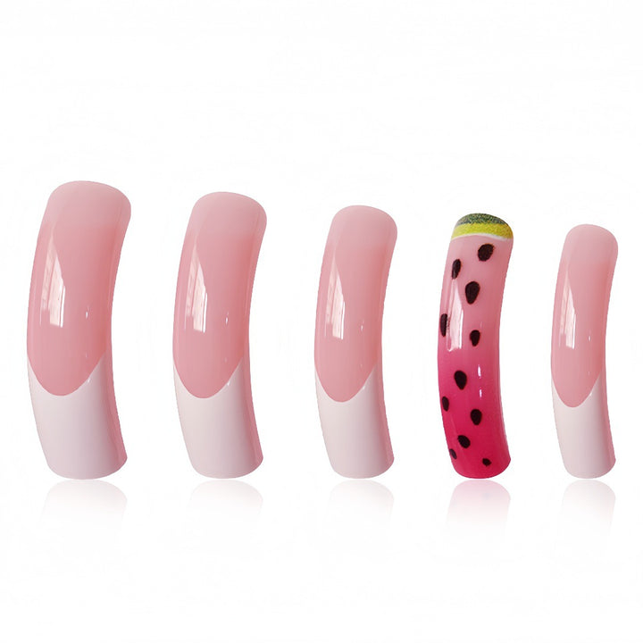 Wassermelonen-inspirierte Press-On-Nagel-Set Karnz