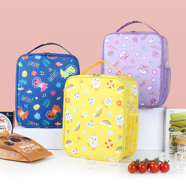 Niedliche Charakter isolierte Lunch Tasche