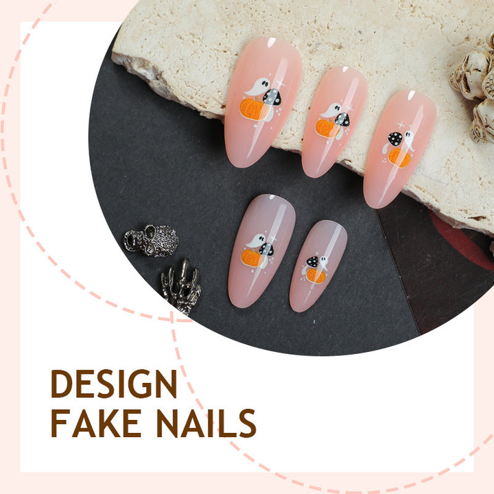 Kunstnagelset mit verspieltem Panda-Design Karnz