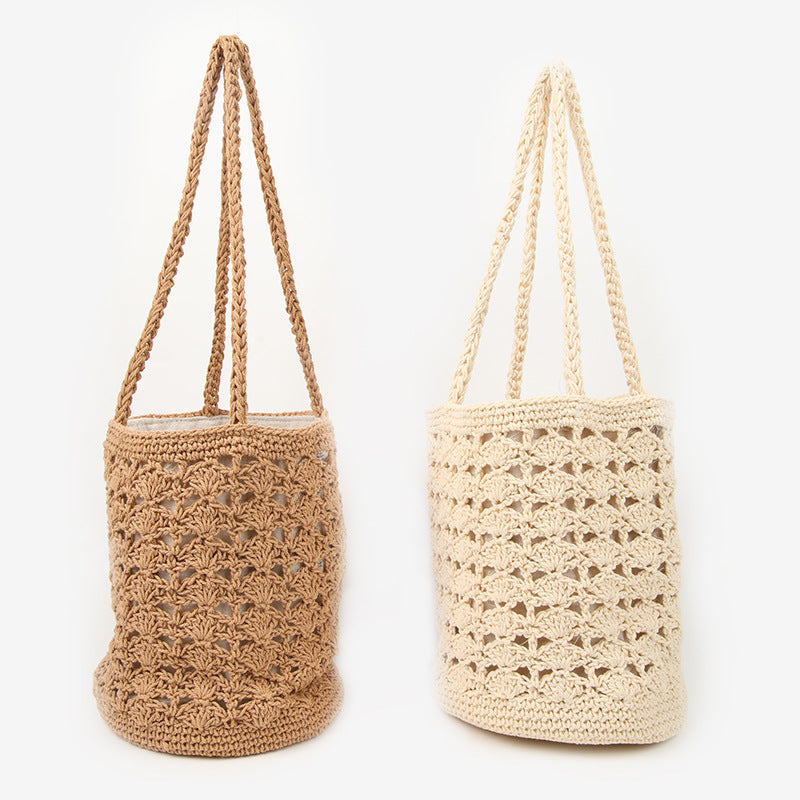 Damen Handgearbeitete Makramee Tasche mit doppeltem Innenfutter Karnz