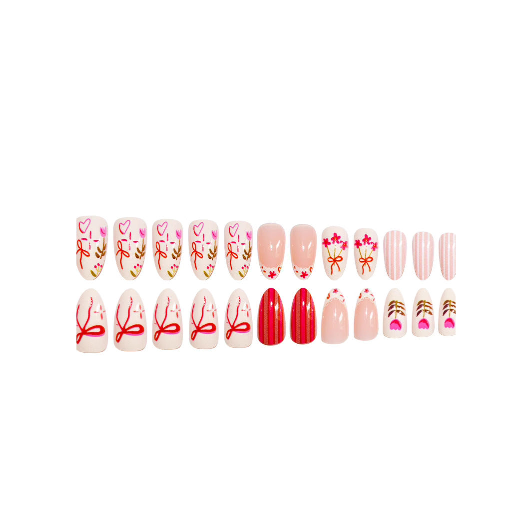 Künstlerisches Floral-Nagelkunst-Set Karnz