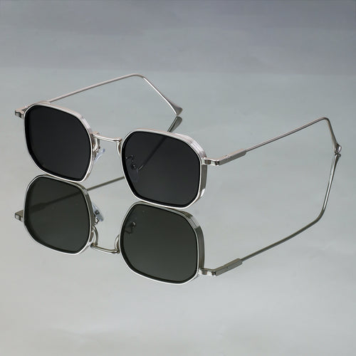 Damen modische Sonnenbrille mit stilvollem, eckigen Rahmen und UV-Schutz Karnz