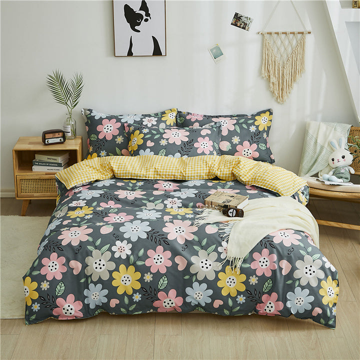 Blumenmuster Komforter Set