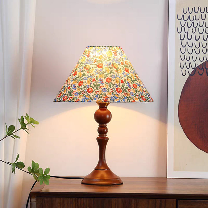 Künstlerische florale Akzent Tischlampe