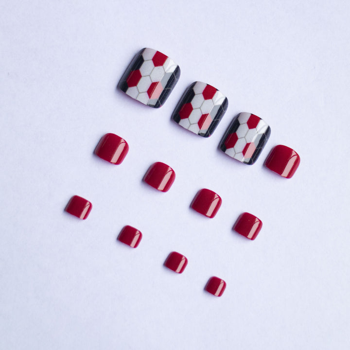 Dekorative Pediküre Nagelkunst