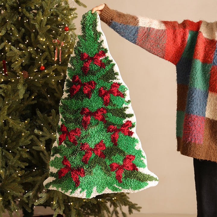 Weihnachtsbaumförmiger Dekorativer Tür- und Bodenteppich Karnz