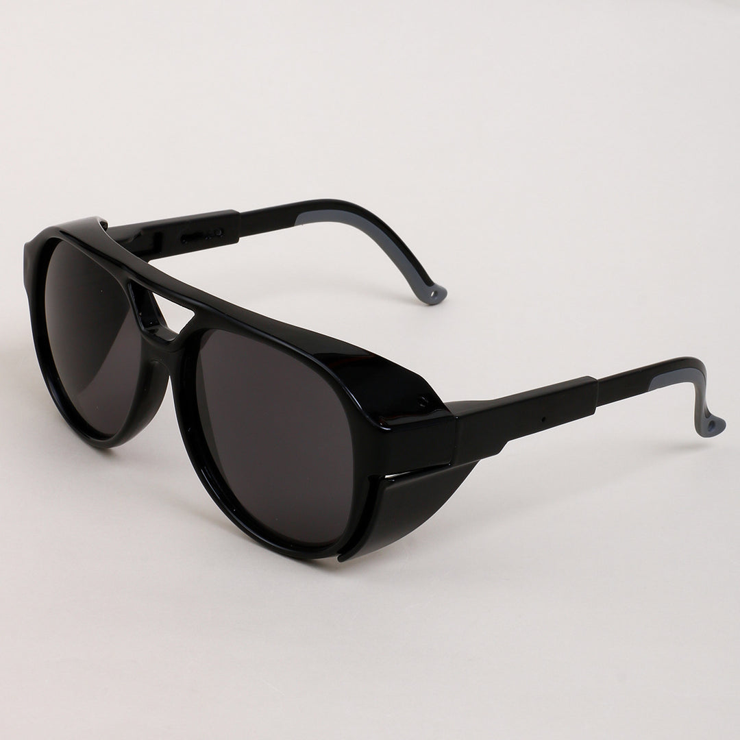 Damen oversized Sonnenbrille im geometrischen Design mit robustem Rahmen und polarisierten Gläsern Karnz