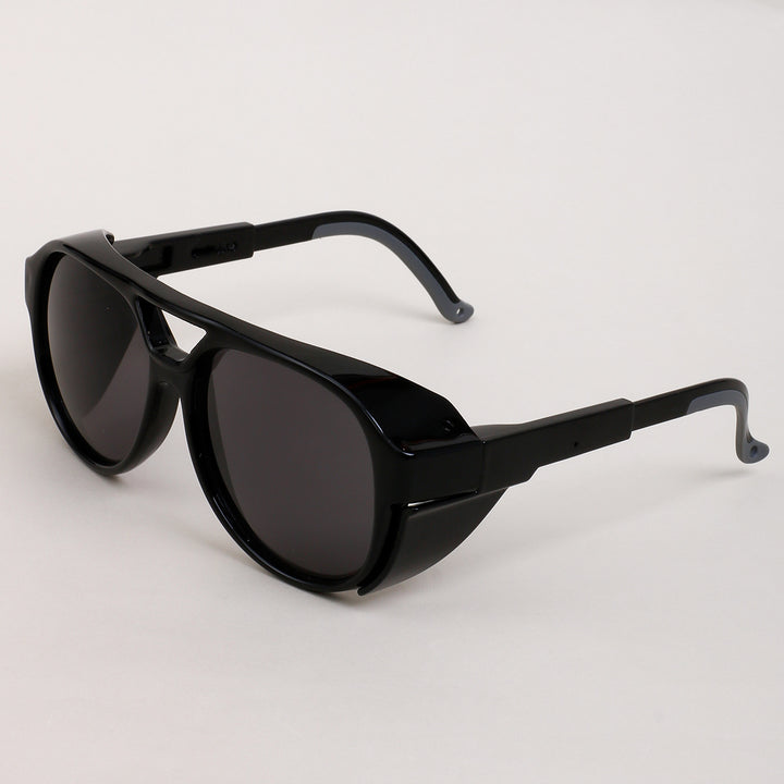 Damen oversized Sonnenbrille im geometrischen Design mit robustem Rahmen und polarisierten Gläsern Karnz