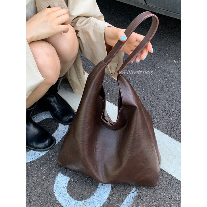 Elegante weiche Leder Hobo-Tasche Karnz