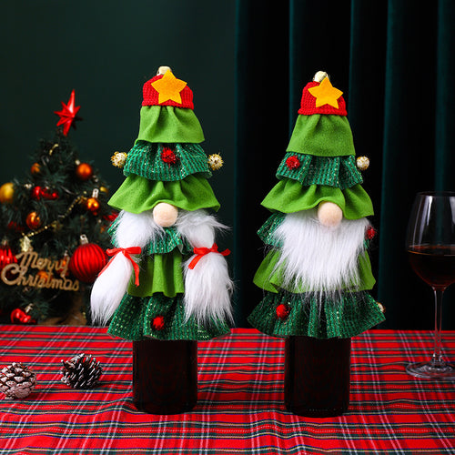 Kreative Flaschenwärmer im Weihnachtsbaum-Design Karnz