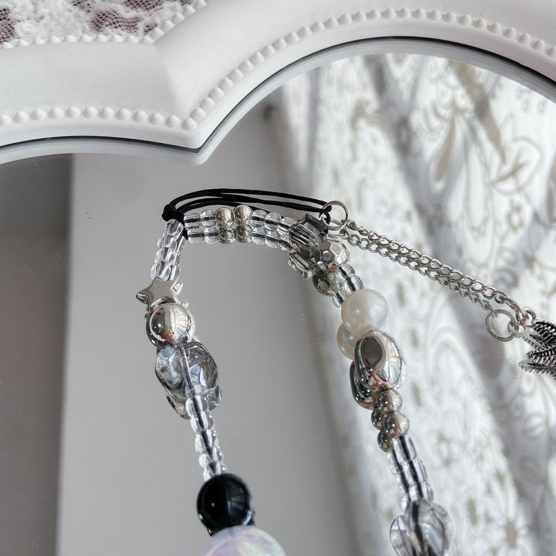 Eleganter Perlen-Charm-Brillenhalter Karnz
