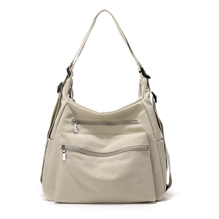 Multi-Reißverschluss Freizeit Schultertasche Karnz