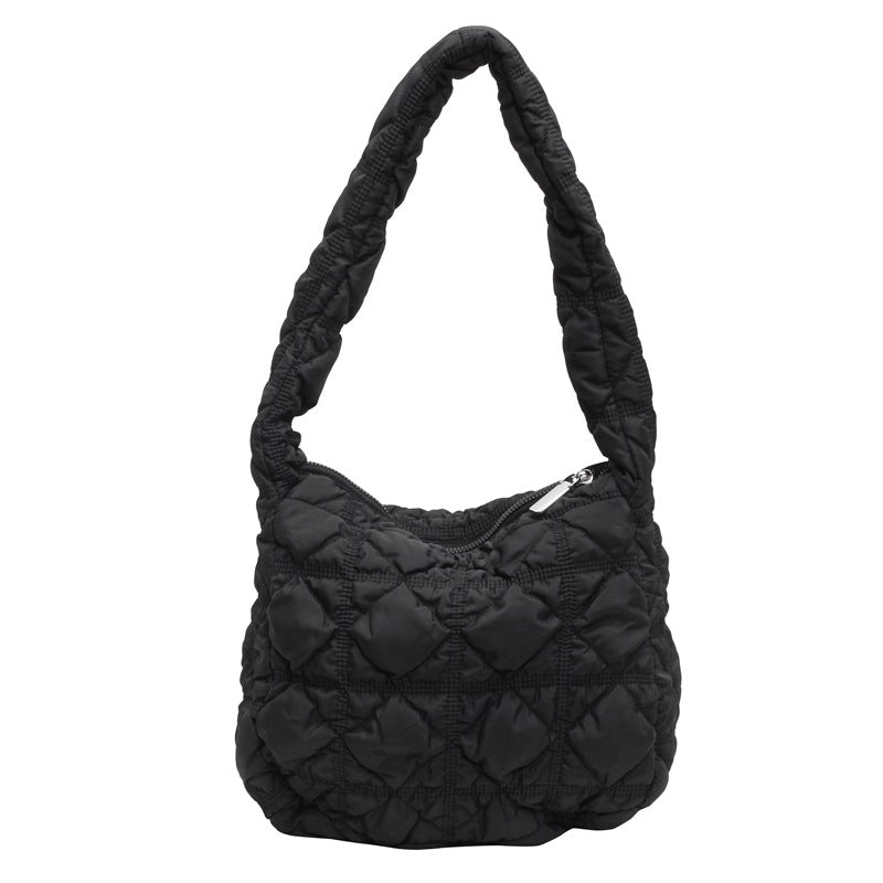 Gepolsterte Schlappen-Handtasche