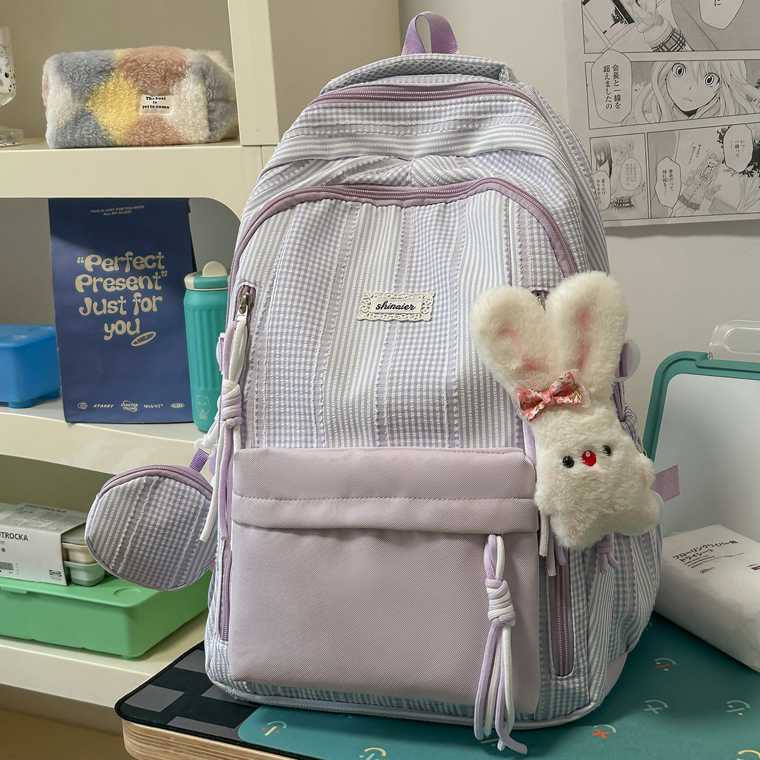 Multifunktionaler gestreifter Rucksack Karnz