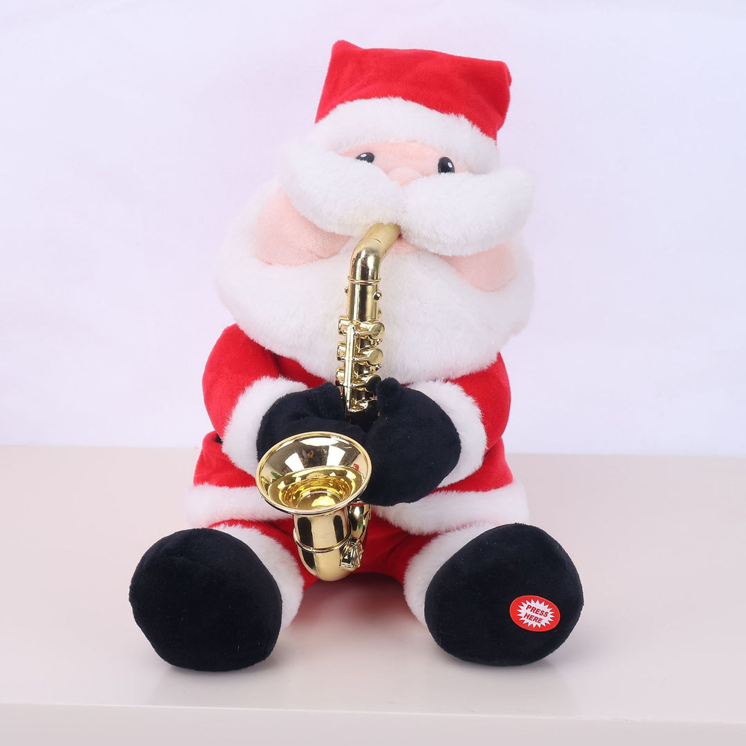 Dekorative Weihnachtsmannfigur mit Süßigkeit