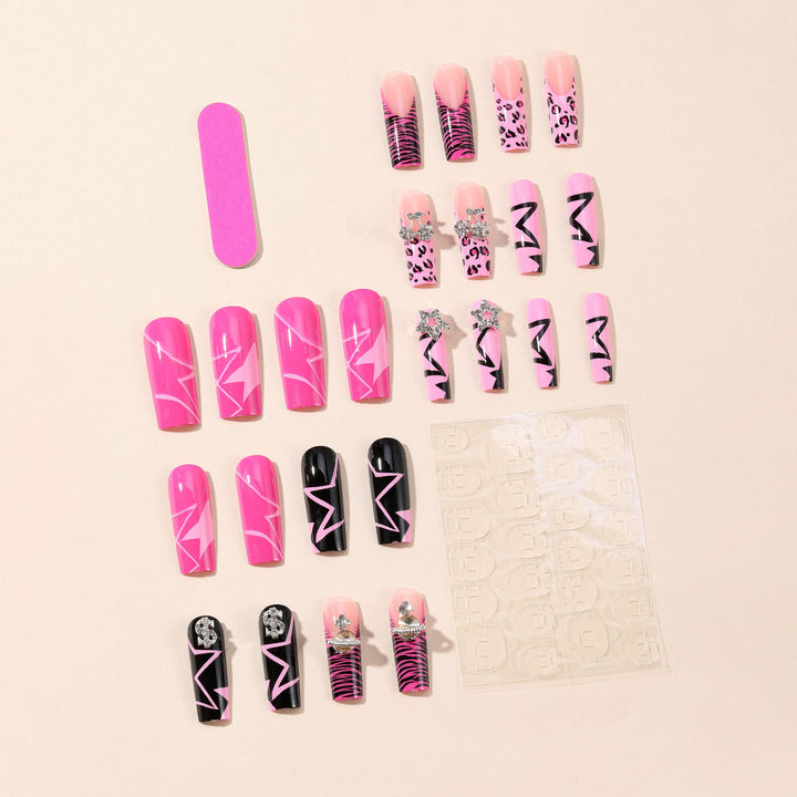 Künstlerische Glam Nagelkunst Extensions Karnz