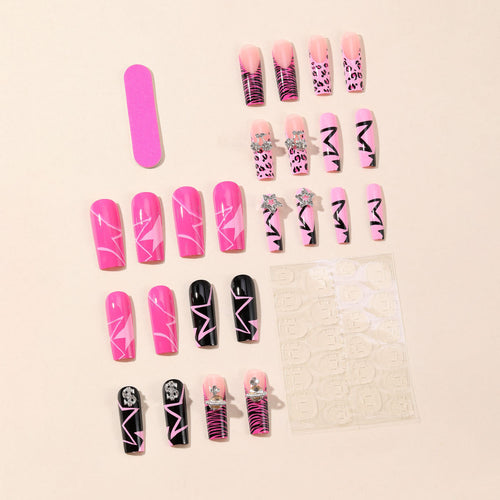 Künstlerische Glam Nagelkunst Extensions Karnz