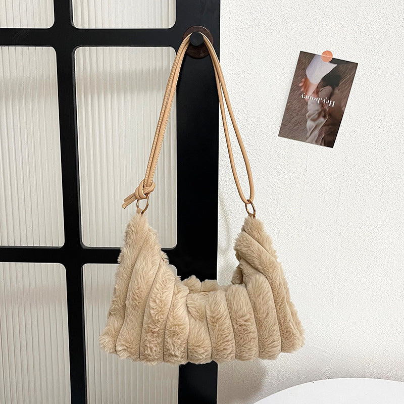 Plüsch Texturierte Handtasche