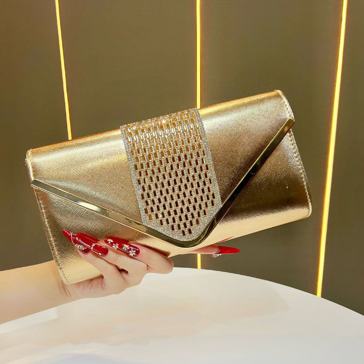 Elegante metallische Clutch