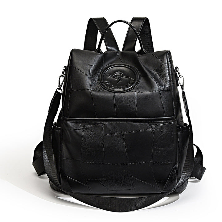 Premium Leder Mehrfachfach Rucksack
