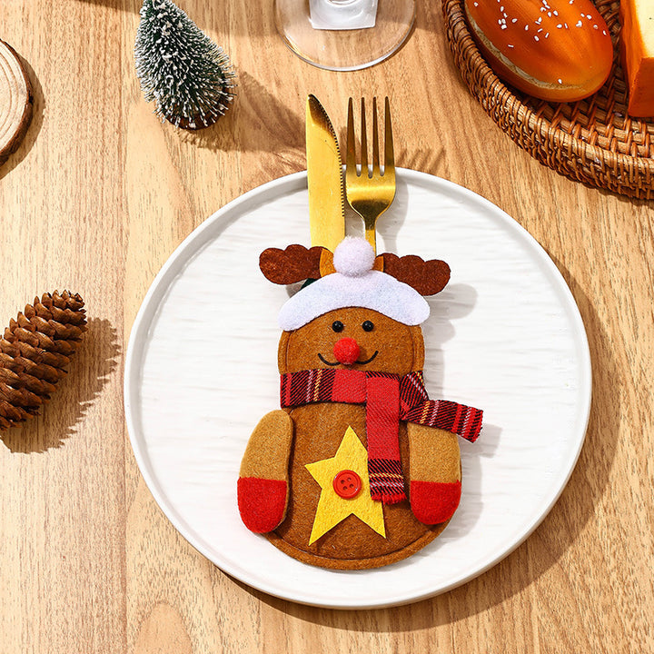 Lustige Schneemann Besteckhalterung Karnz