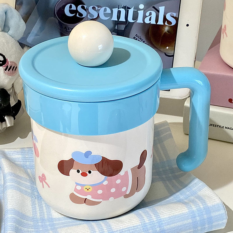 Kaffeebecher mit Verspieltem Hundemotiv Karnz
