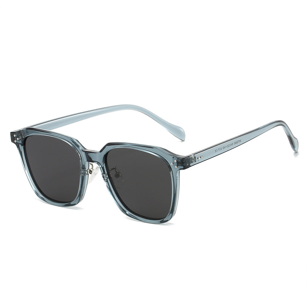Damen quadratische Sonnenbrille mit modernem Materialmix Karnz