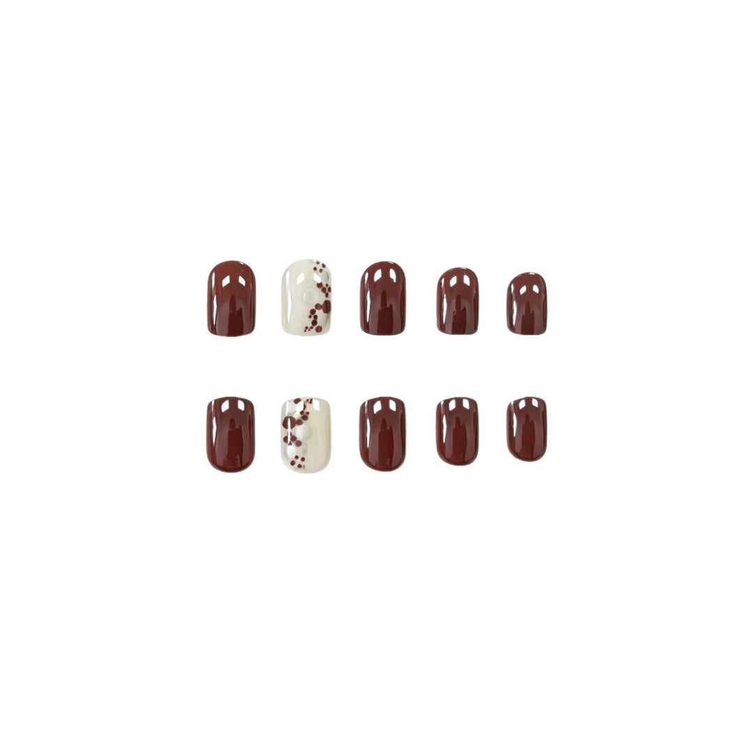 Elegante Glänzende Nagelkunst Karnz