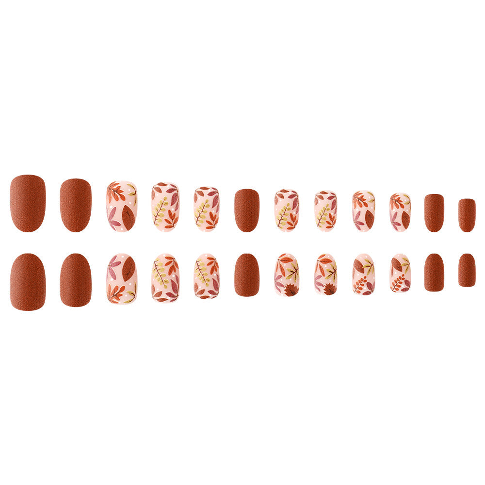 Künstlerische herbstlich inspirierte Nagelkunst Karnz