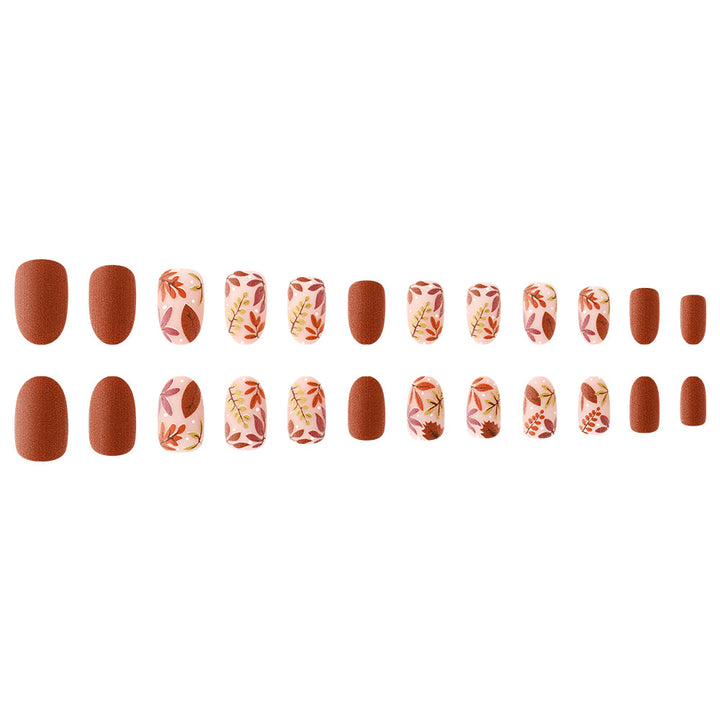 Künstlerische herbstlich inspirierte Nagelkunst Karnz
