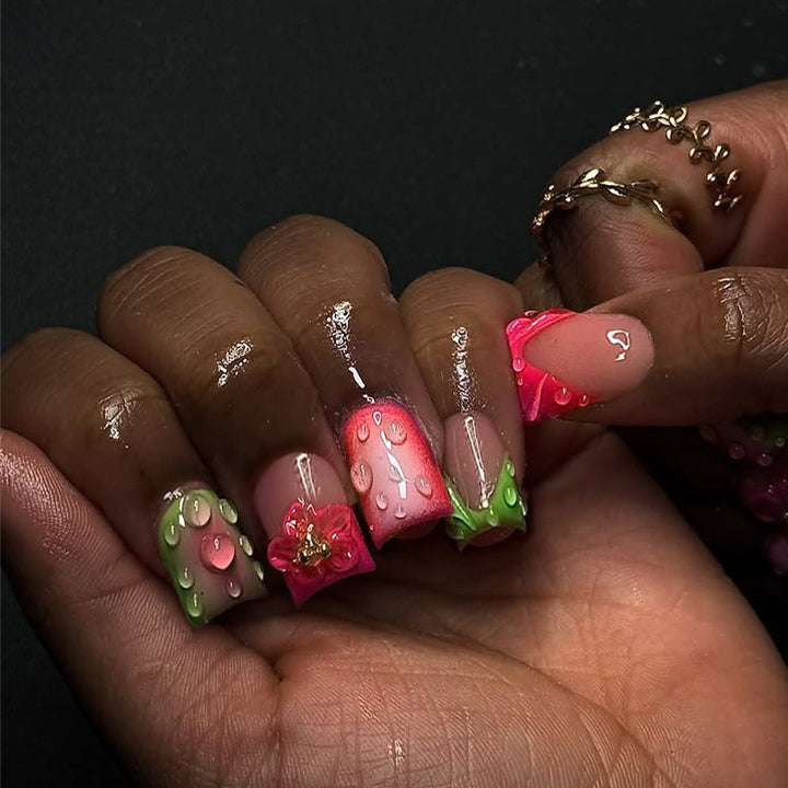 Kreatives dekoratives Press-On Nagelkunstset Karnz