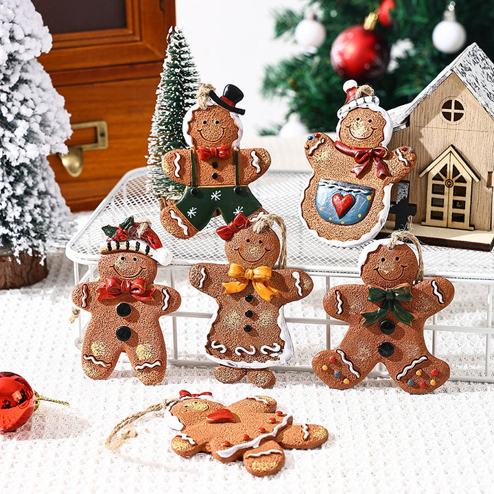 Dekorative Weihnachtsfigur im Lebkuchenmann-Design Karnz