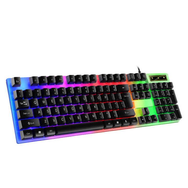 RGB Hintergrundbeleuchtete Mechanische Tastatur mit Multimedia-Steuerung Karnz