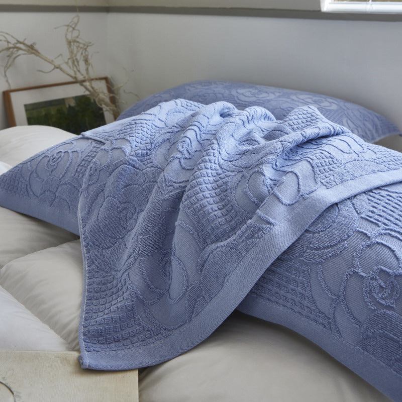 Luxus Jacquard Baumwolle Handtuch Kissenbezug Set
