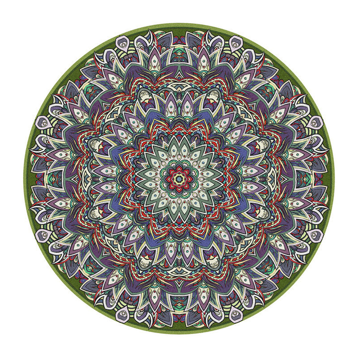 Runder geometrisches Muster Bereichsteppich