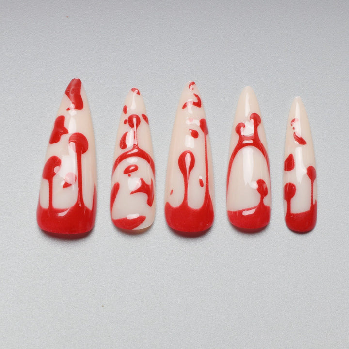 Künstlerische Halloween Themen Nagelkunst Karnz